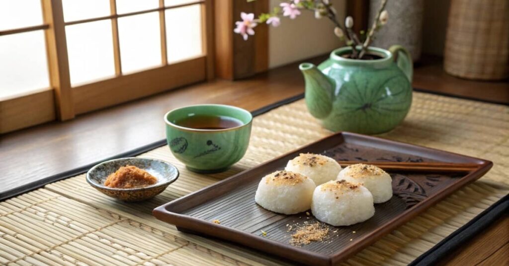 Japanese Mochi With Kinako.