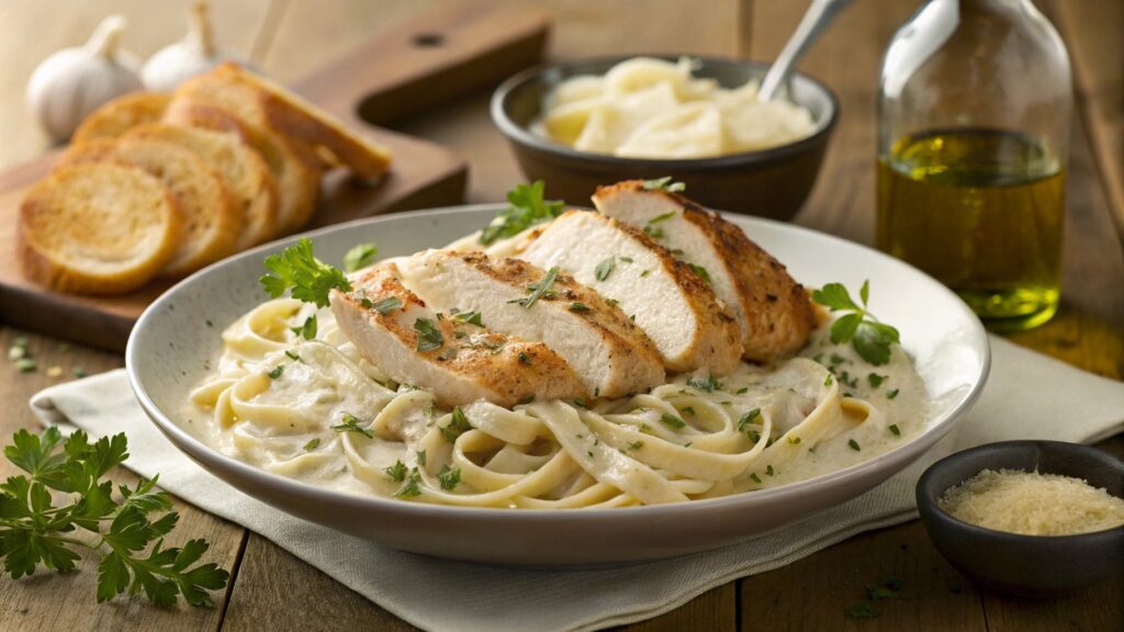 Garlic Parmesan Chicken Pasta