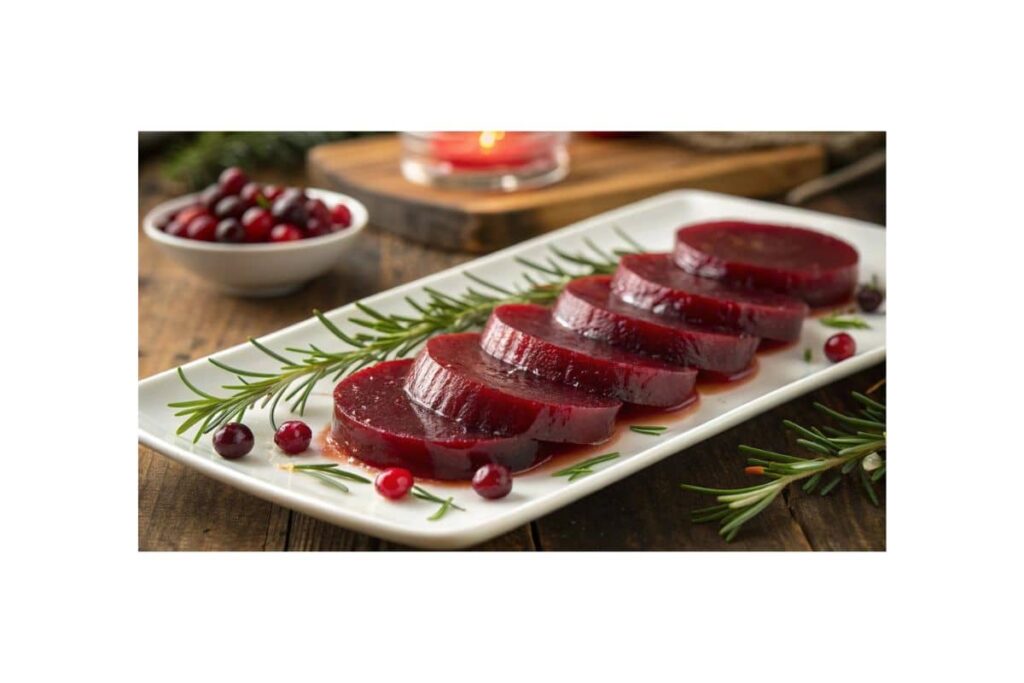 Jellied Cranberry Sauce Servie