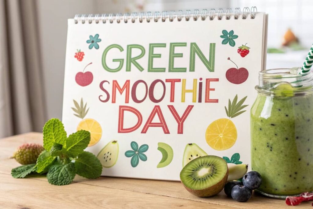 how often drink green detox smoothie Visualized With A Calendar How often should you drink a green detox smoothie